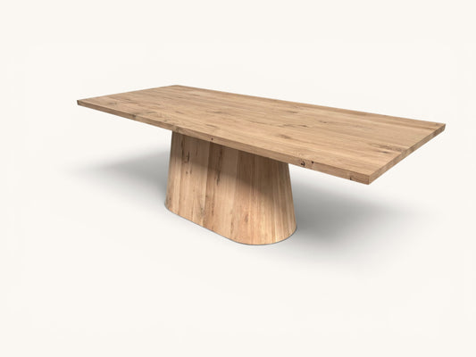 Eikentafel recht - hout onderstel Kane