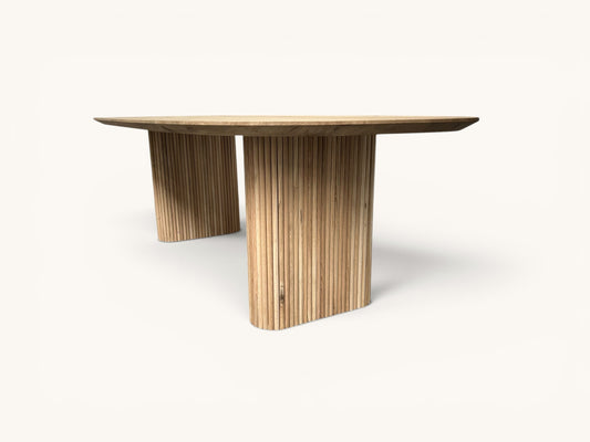 Eikentafel Deens ovaal - hout onderstel Oscar