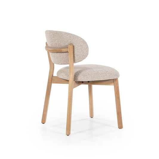 Eetkamerstoel Mikky naturel - taupe Moon