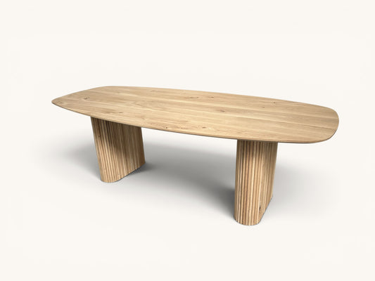 Eikentafel Deens ovaal - hout onderstel Oscar